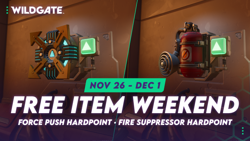 WG_FreeItemWeekend_SteamCover_800x450_ForcePush+FireSupressor