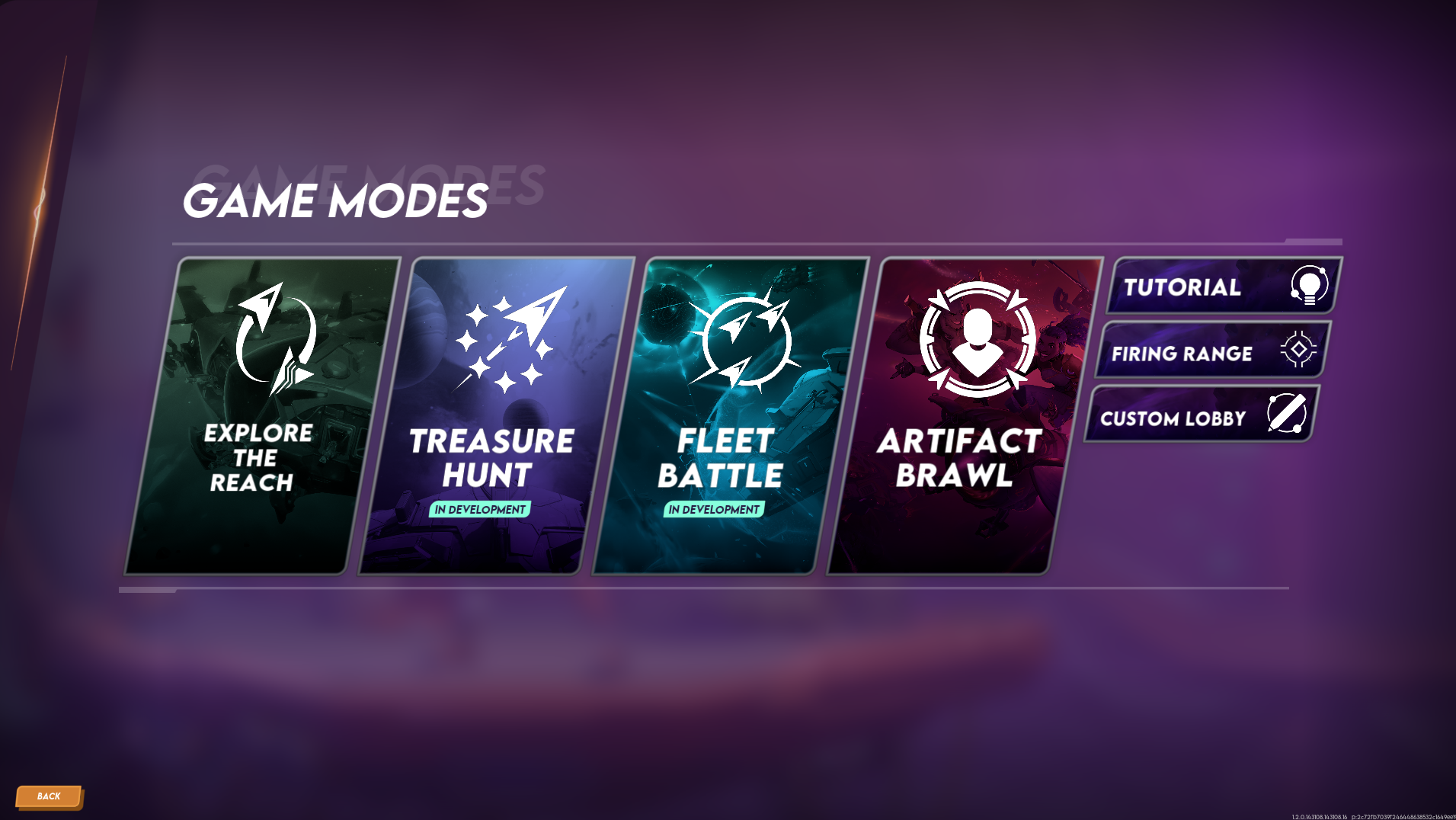 Emergence_Game Mode Menu