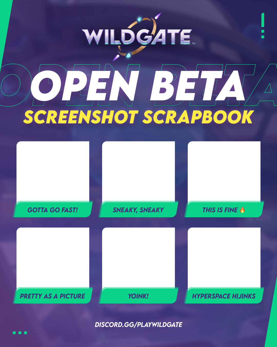 Wildgate Screenshot Scrapbook Challenge